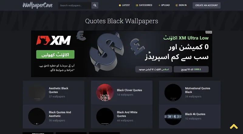 اقتباسات مع خلفية سوداء من موقع wallpapercave