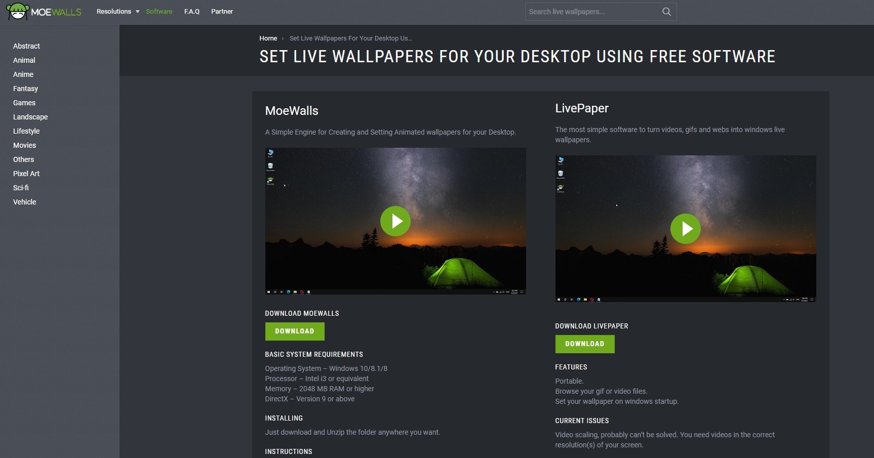 TOP 10 CLEAN Live Wallpapers for WINDOWS (FREE) 