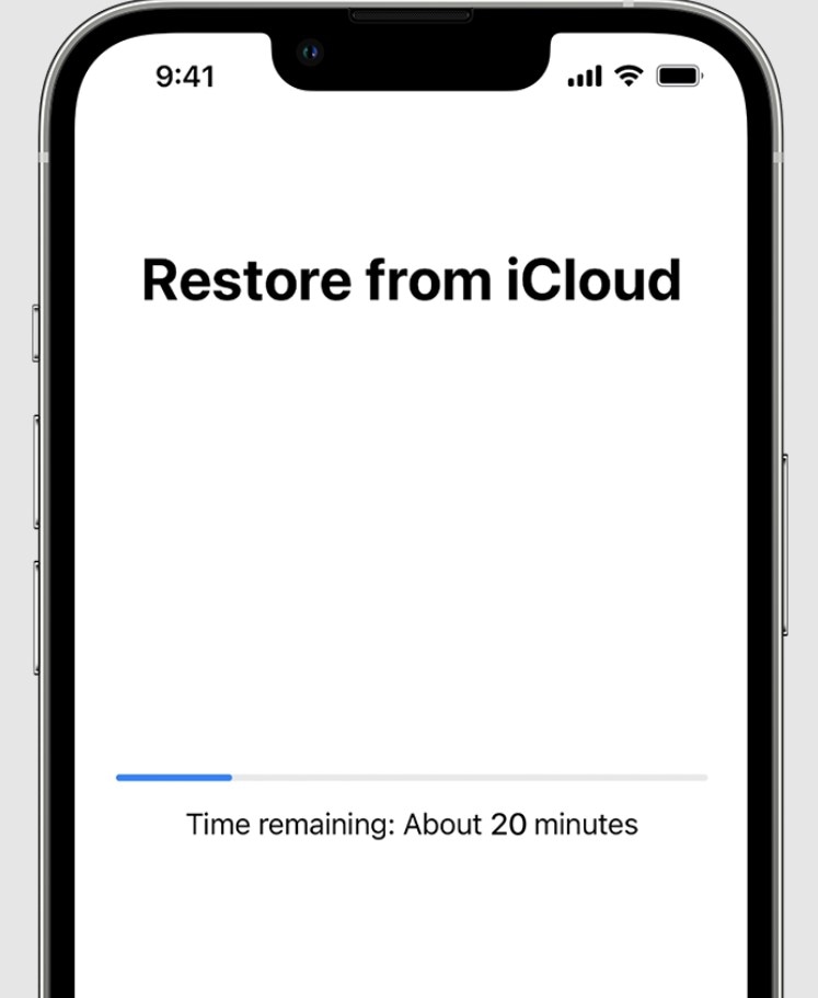 iphone restore backup from icloud