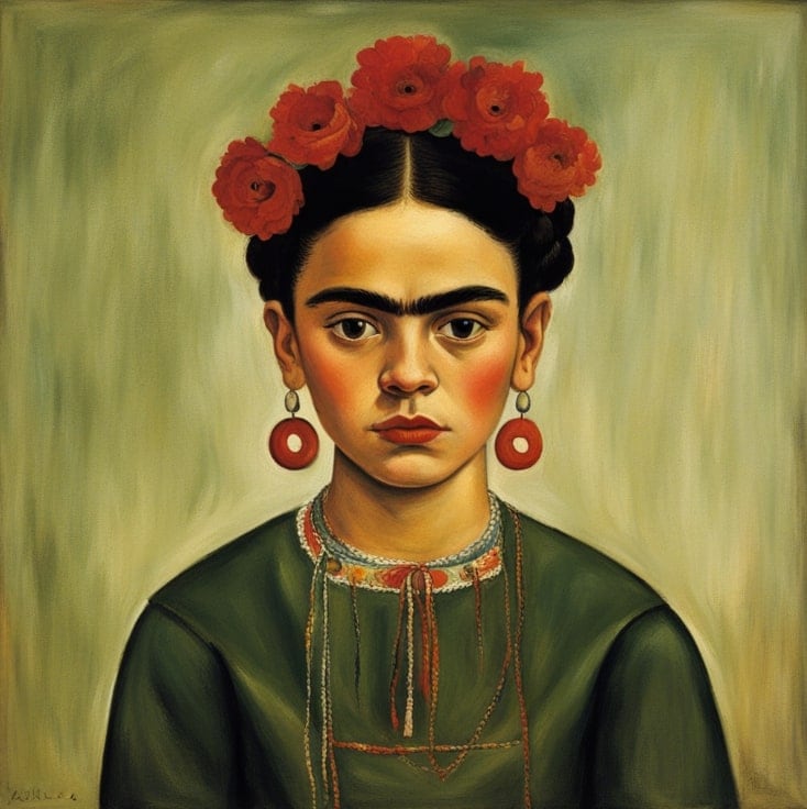 إنشاء صورة مستوحاة من Frida Kahlo باستخدام الذكاء الاصطناعي
