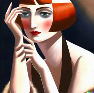 إنشاء صورة مستوحاة من Tamara de Lempicka باستخدام الذكاء الاصطناعي