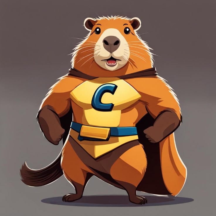 ai generated capybara superhero