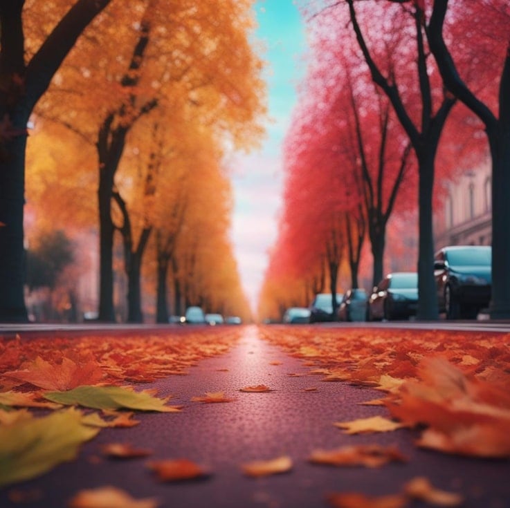 إنشاء صورة لطبيعة فصل الخريف باستخدام الذكاء الاصطناعي