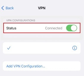 desactivar vpn iphone