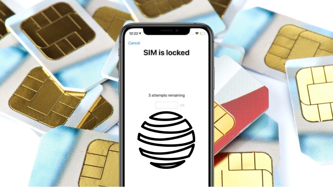 iPhone sim bloccato con logo at&t 