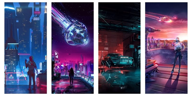 Premium AI Image  Dive into a futuristic cyberpunk cityscape in this  captivating 4K anime wallpaper generated by ai