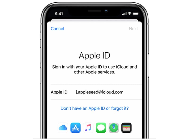 cambiare l'id apple