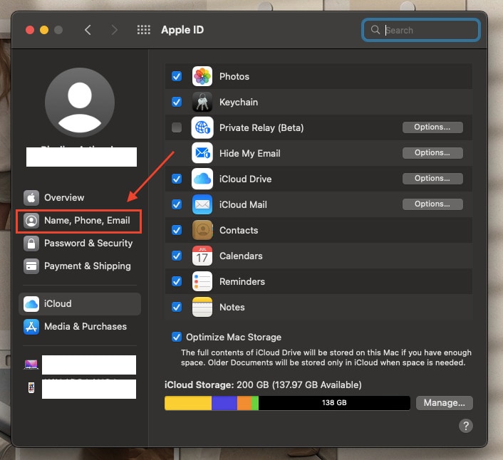 cambiare l'id apple su mac 3
