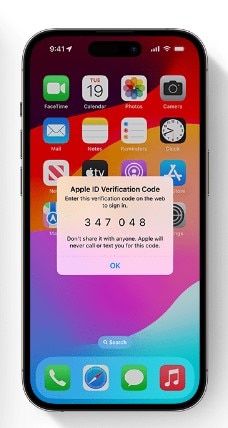 iphone apple id verification code