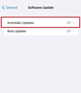 automatic ios updates