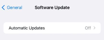 automatic iphone updates