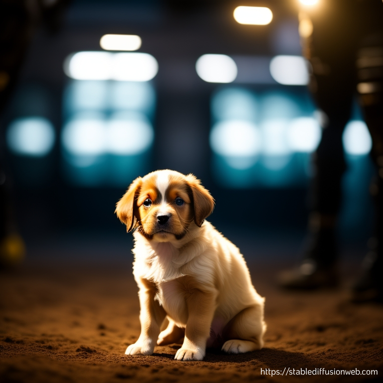 stable diffusion image of a puppy