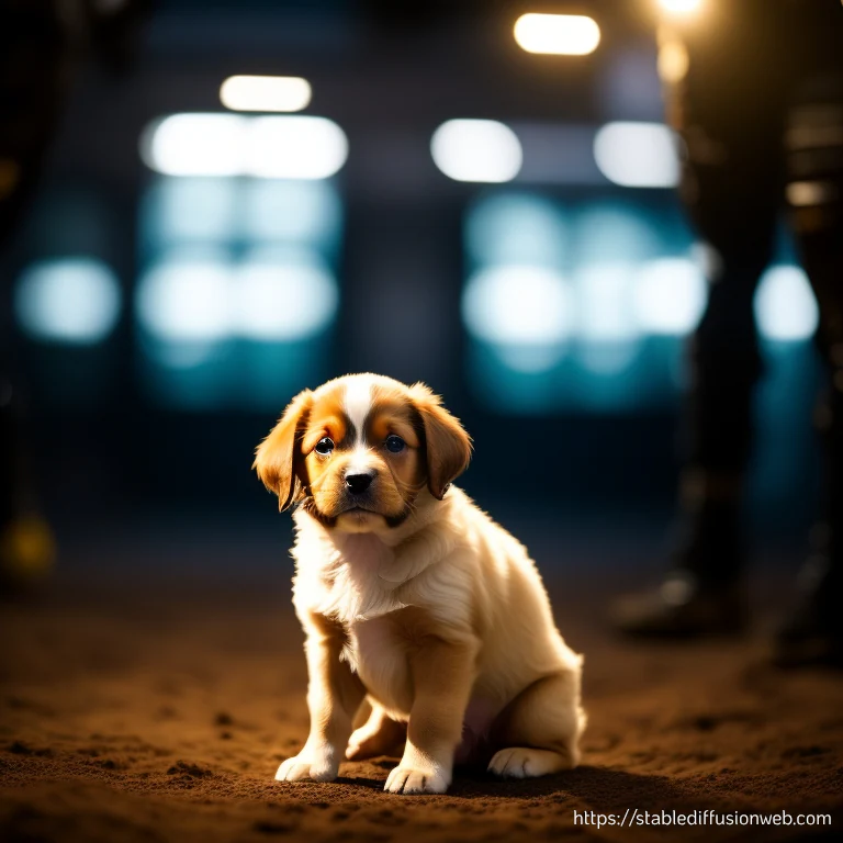 imagen de difusión estable de un cachorro