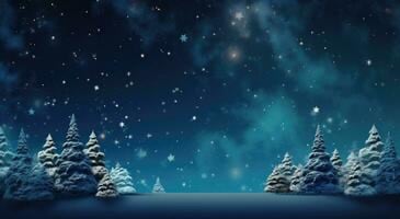 white christmas starry night sky