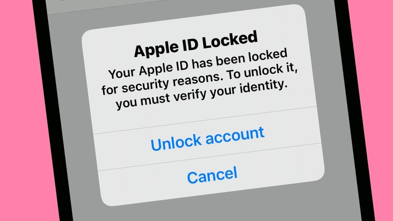 apple id locked info screen