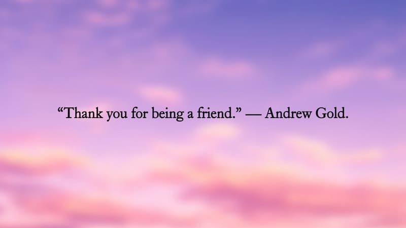 being a friend thanksgiving quote