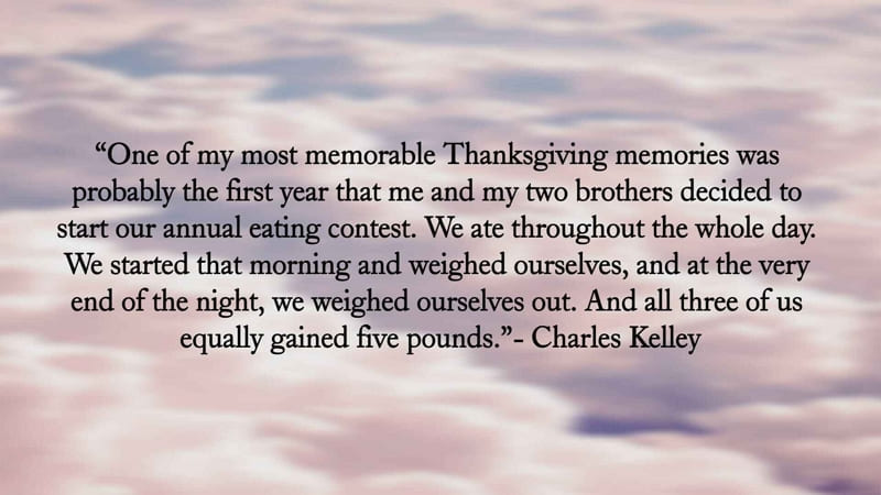 gaining pounds thanksgiving quote