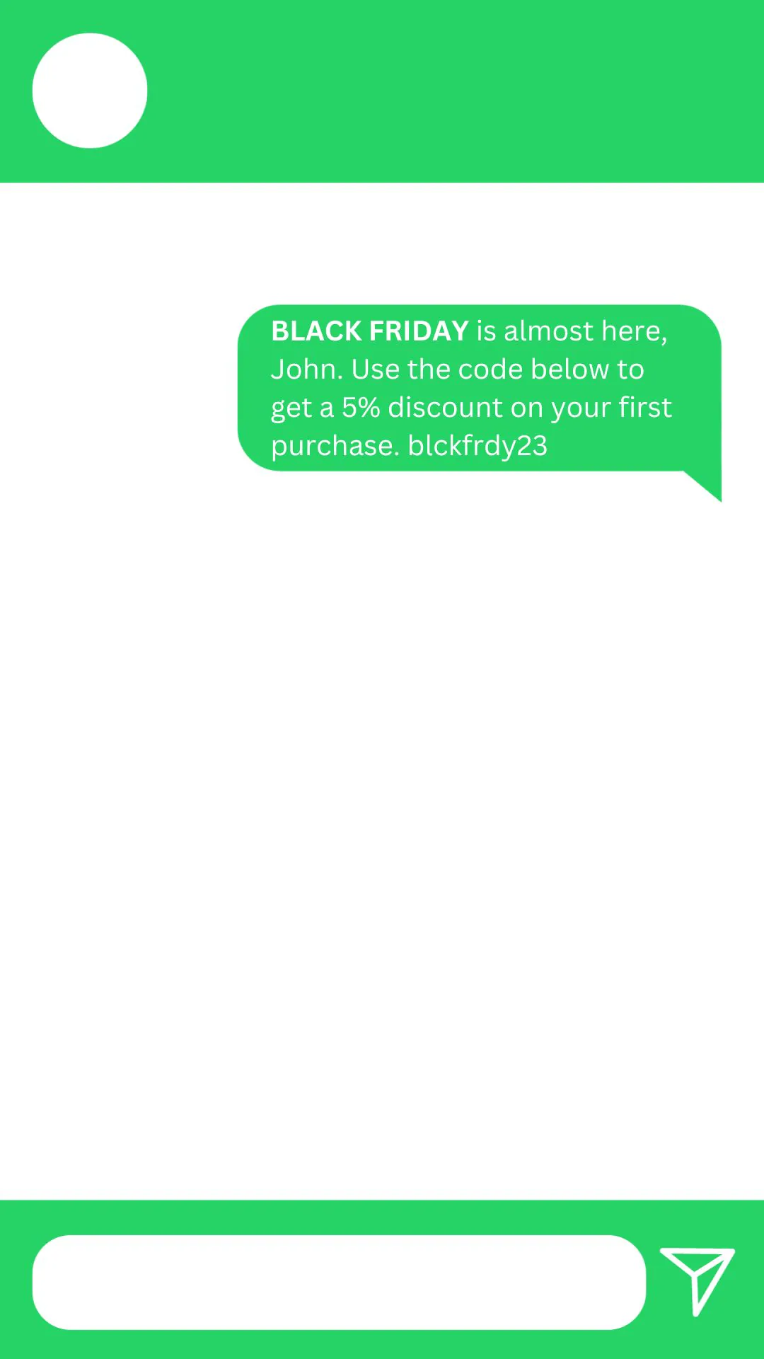 black friday campaña de whatsapp marketing