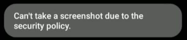 screenshot restriction on android