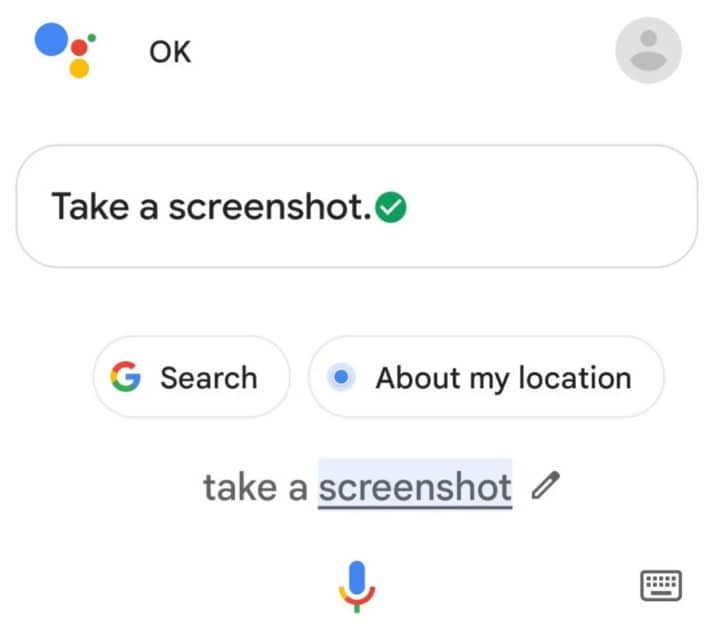 google assistant command