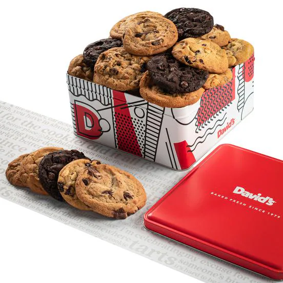 Galletas de David's cookies - regalo para la Navidad