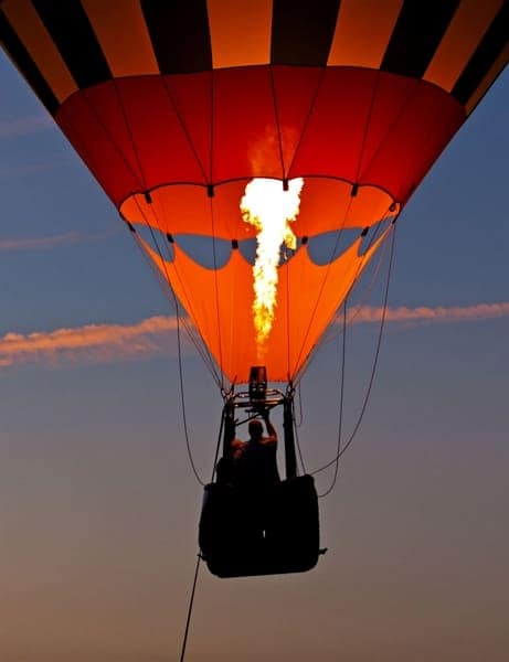hot air balloon ride for christmas