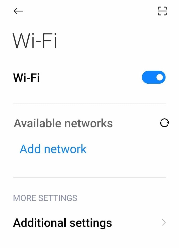 wi-fi page android