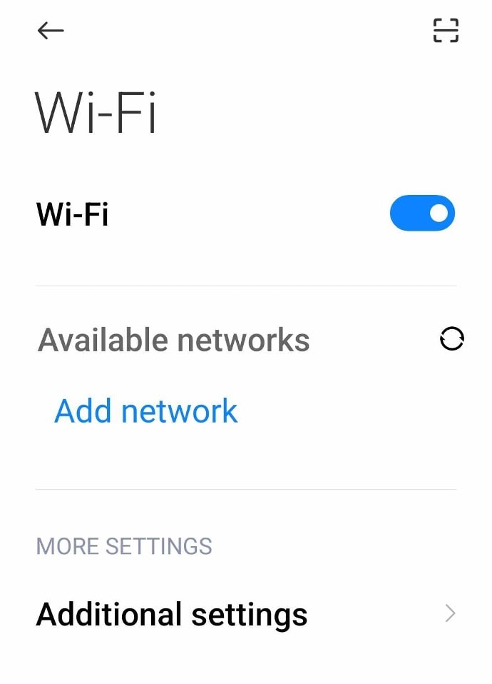 página wi-fi android