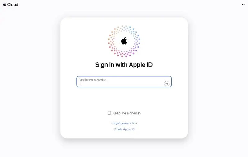 login into icloud