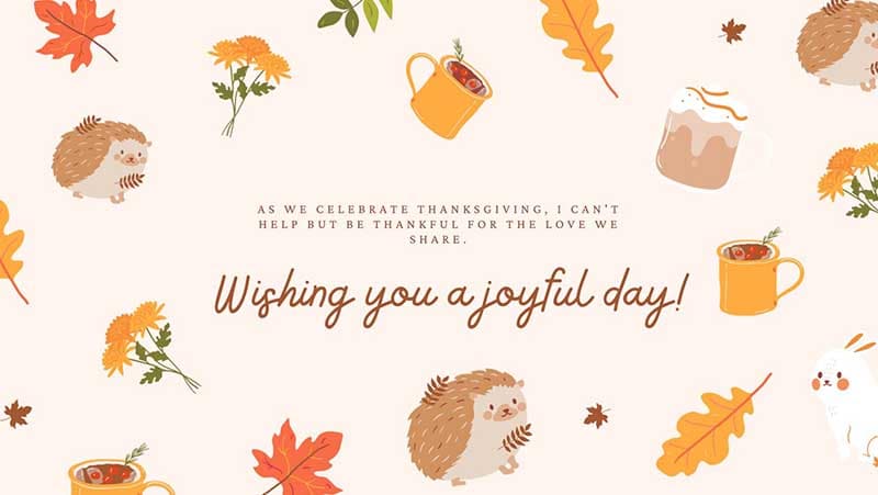 Thanksgiving wishes for boyfriends or girlfriends