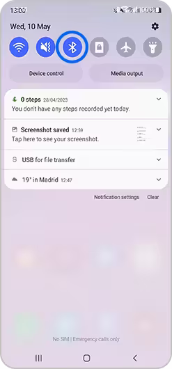 phone notification for bluetooth