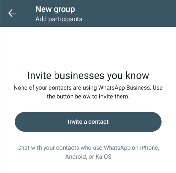 create whatsapp contact groups