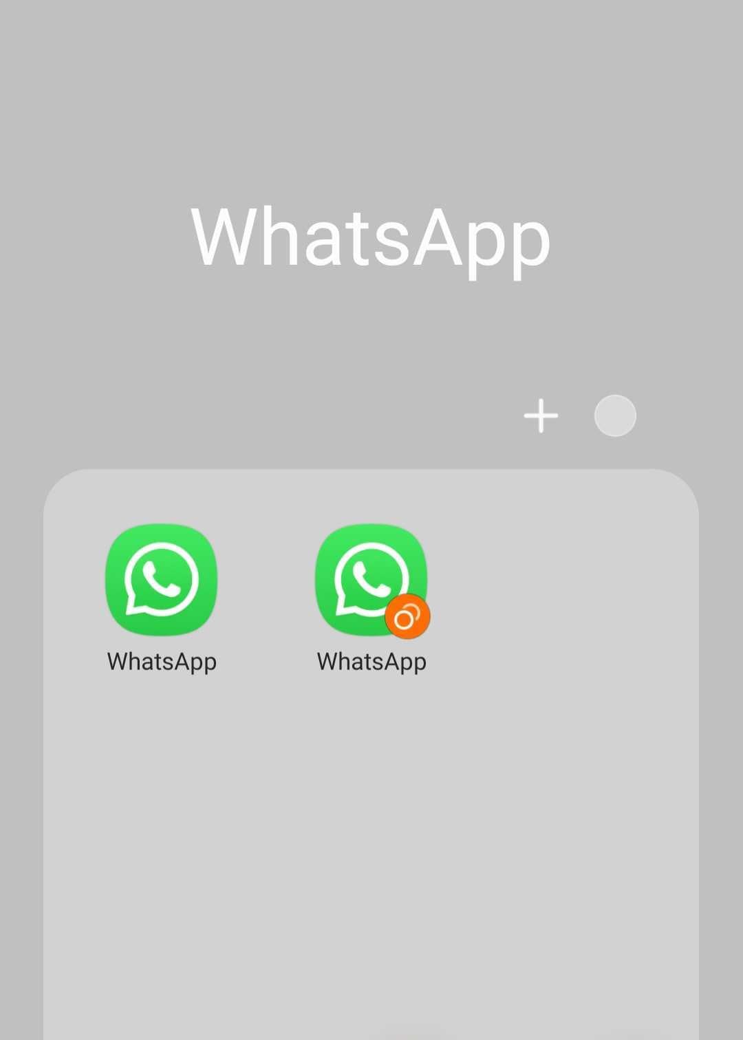two whatsapp on one phone interface