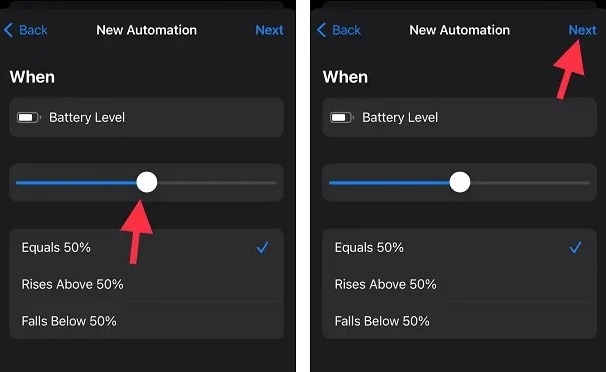 setting low power mode battery activation