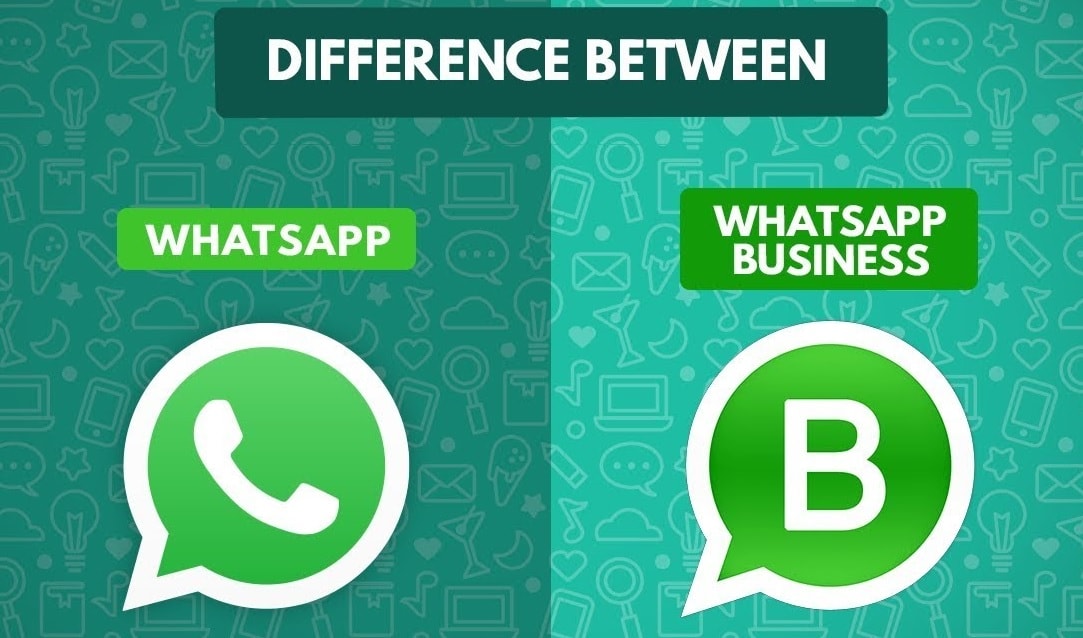 regular whatsapp and whatsapp business icons