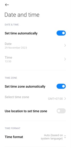 Check and fix the Android's date and time.