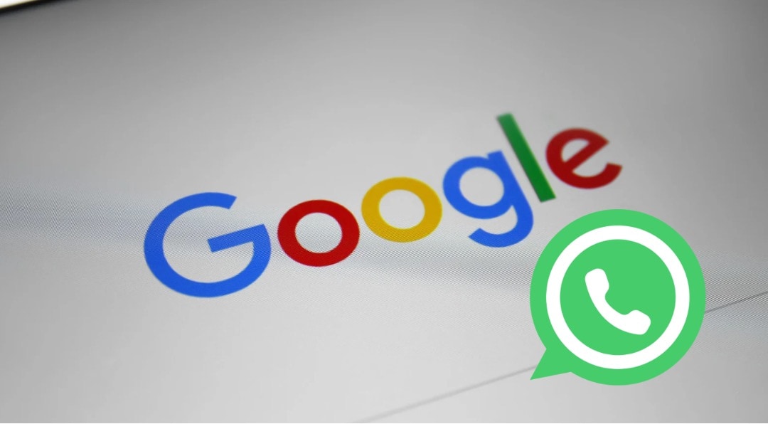 google logo and whatsapp