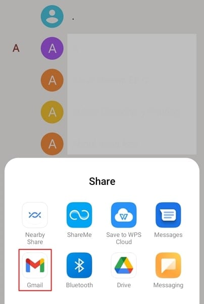 share contacts from contacts app