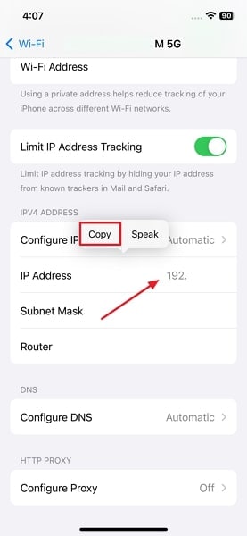 track network ip address
