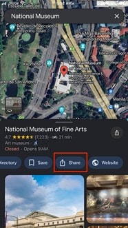 google maps share location