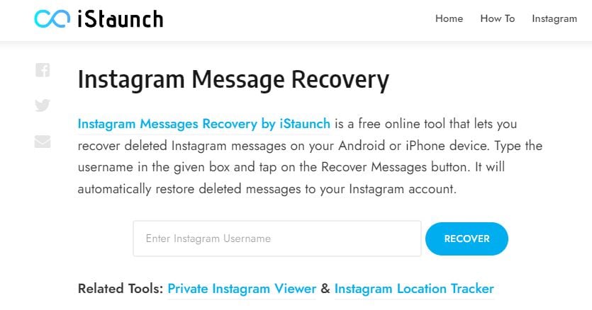 istaunch instagram message recovery