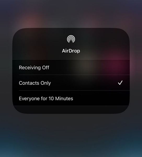 set the airdrop settings