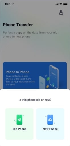 confirm old and new phone status