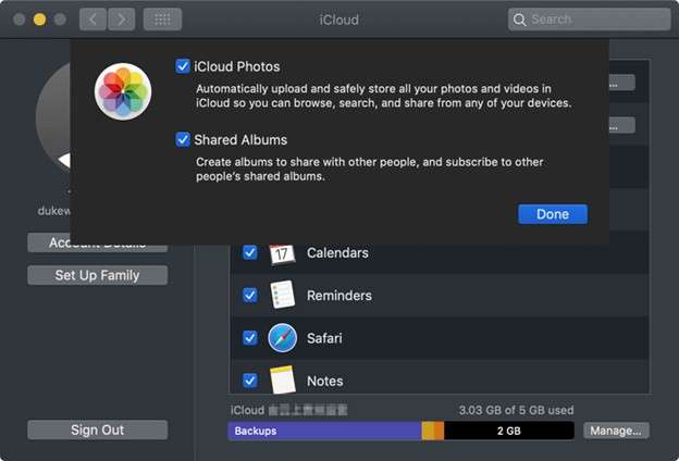 Transfer Videos from iPhone to Mac using iCloud 
