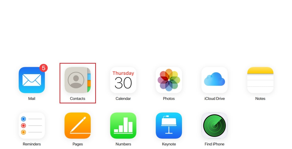 icloud contacts