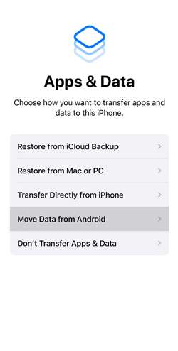 Android to iPod transfer via Move to iOS.