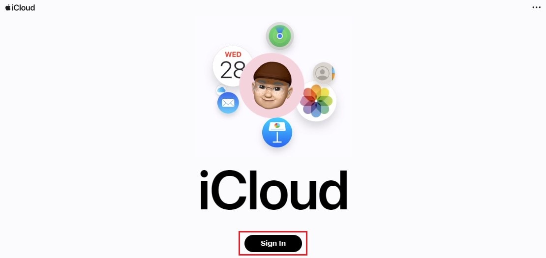 sign in icloud