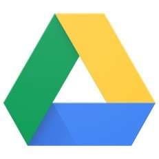 Official logo of Google Drive.