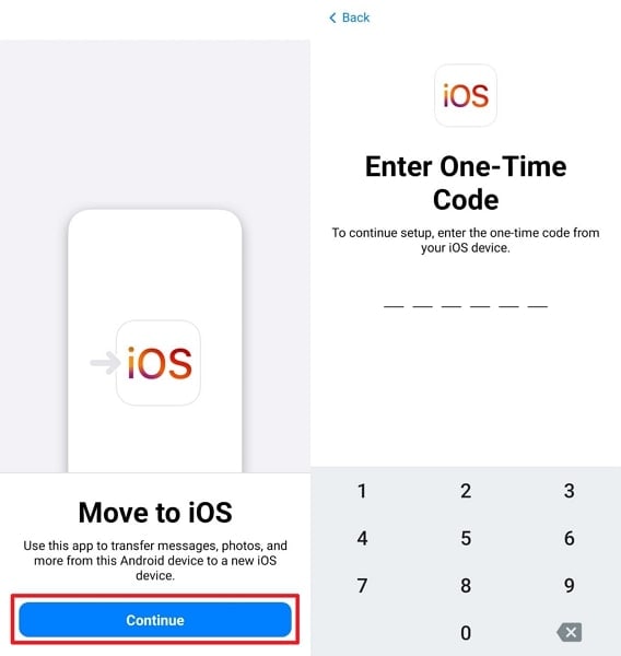 access move to ios on android