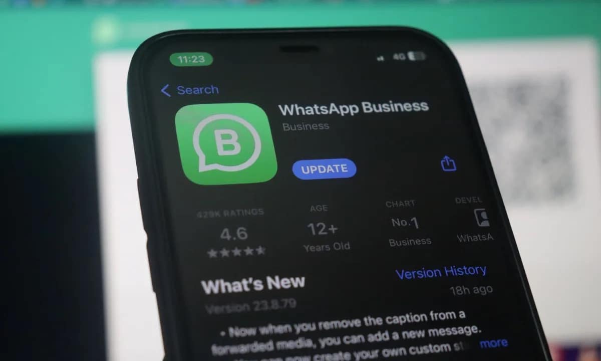 whatsapp business update notification